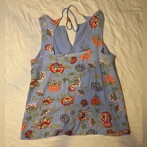 Loft Blue Flower shirt Size M